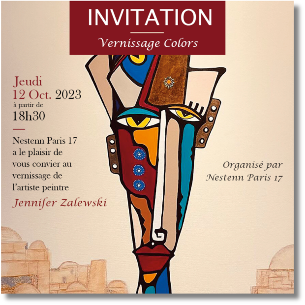 création d'une affiche et d'un prospectus pour une artiste peintre à Fréjus - Jennifer Zalewski