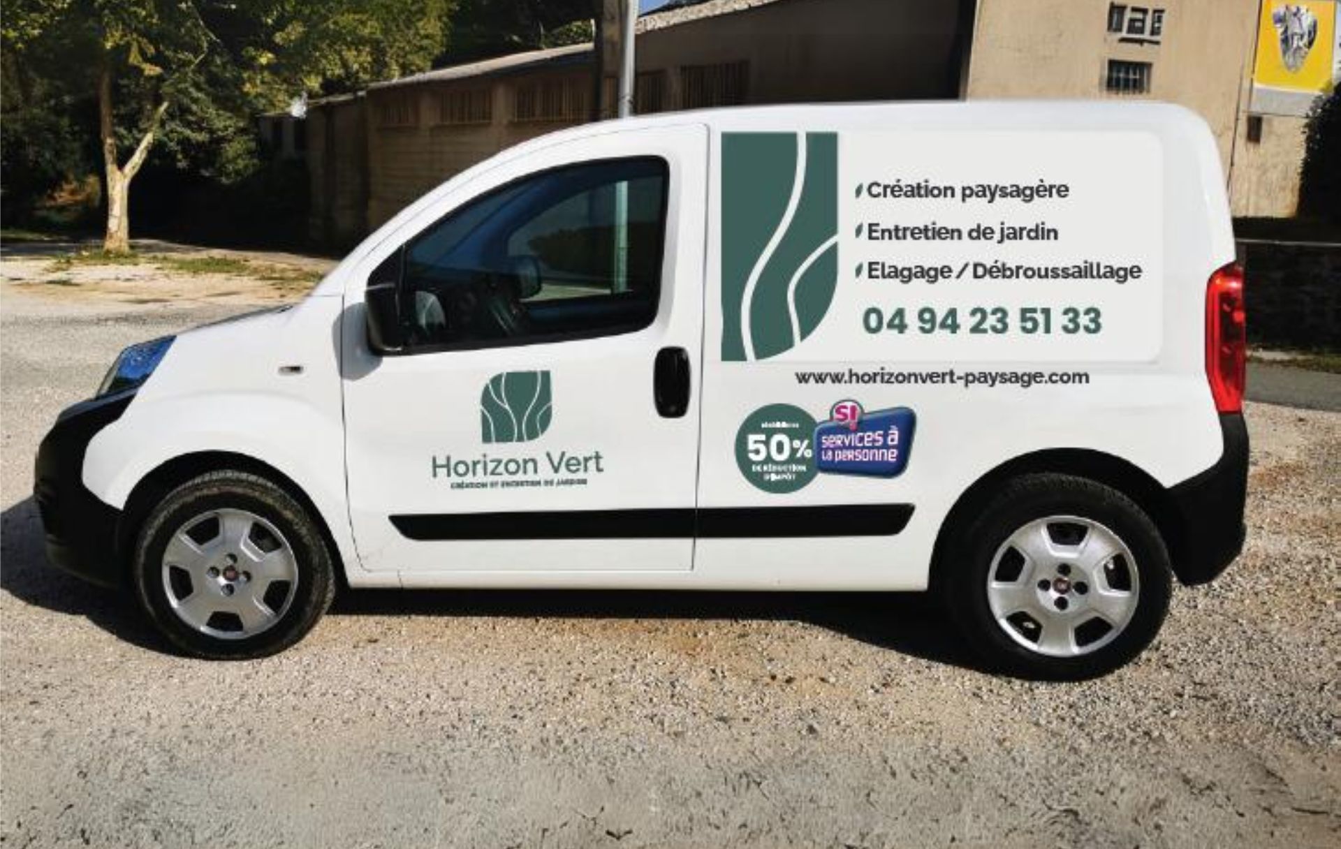 refonte d'un logo pour un paysagiste à Hyères - Horizon Vert