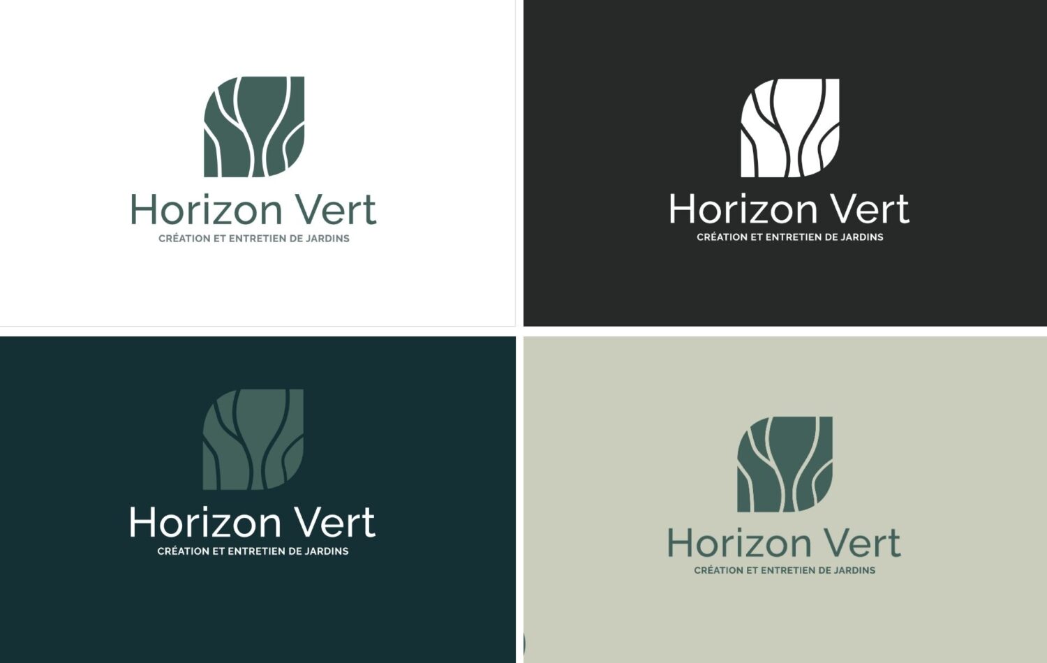 refonte d'un logo pour un paysagiste à Hyères - Horizon Vert