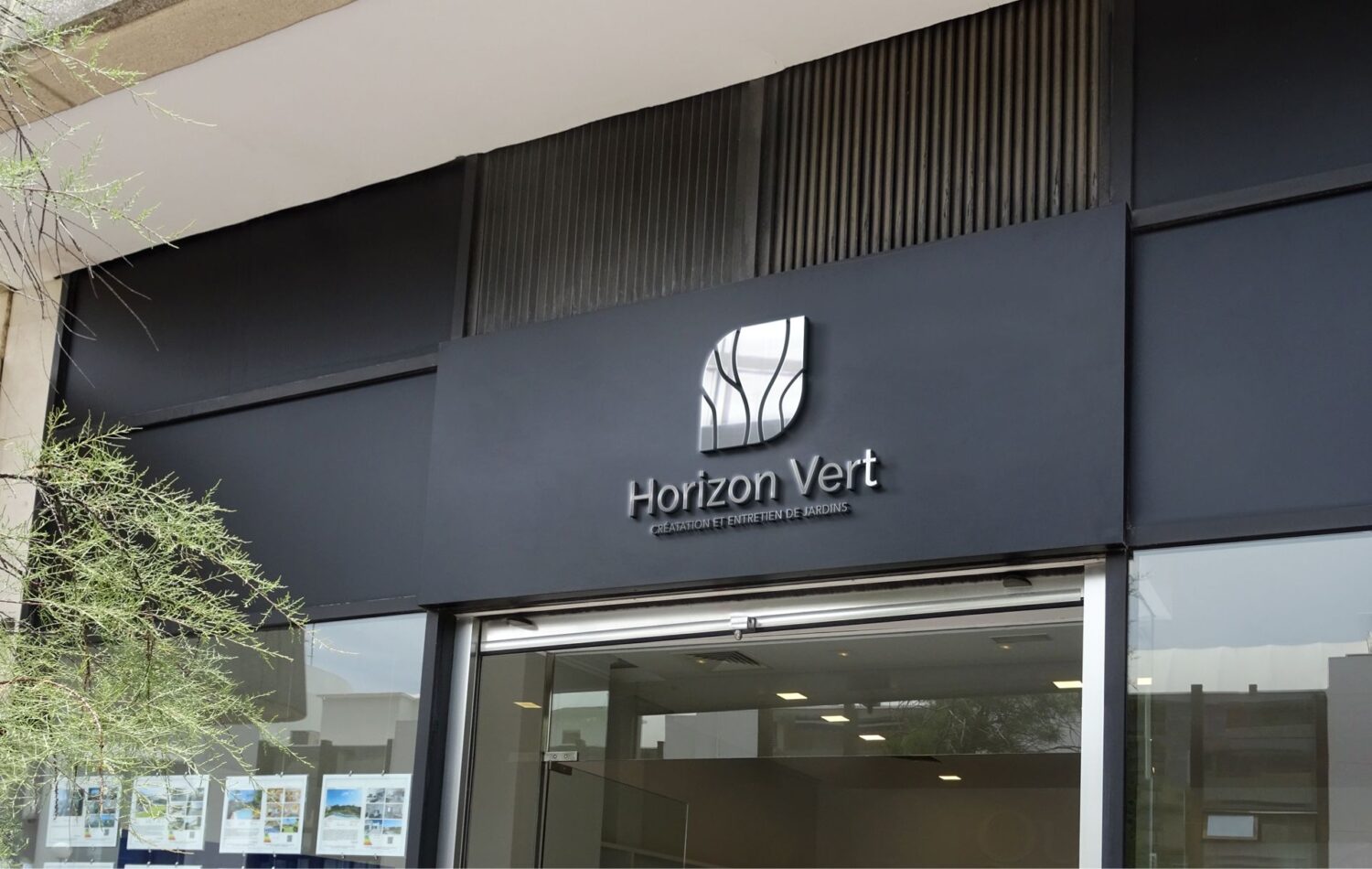 refonte d'un logo pour un paysagiste à Hyères - Horizon Vert