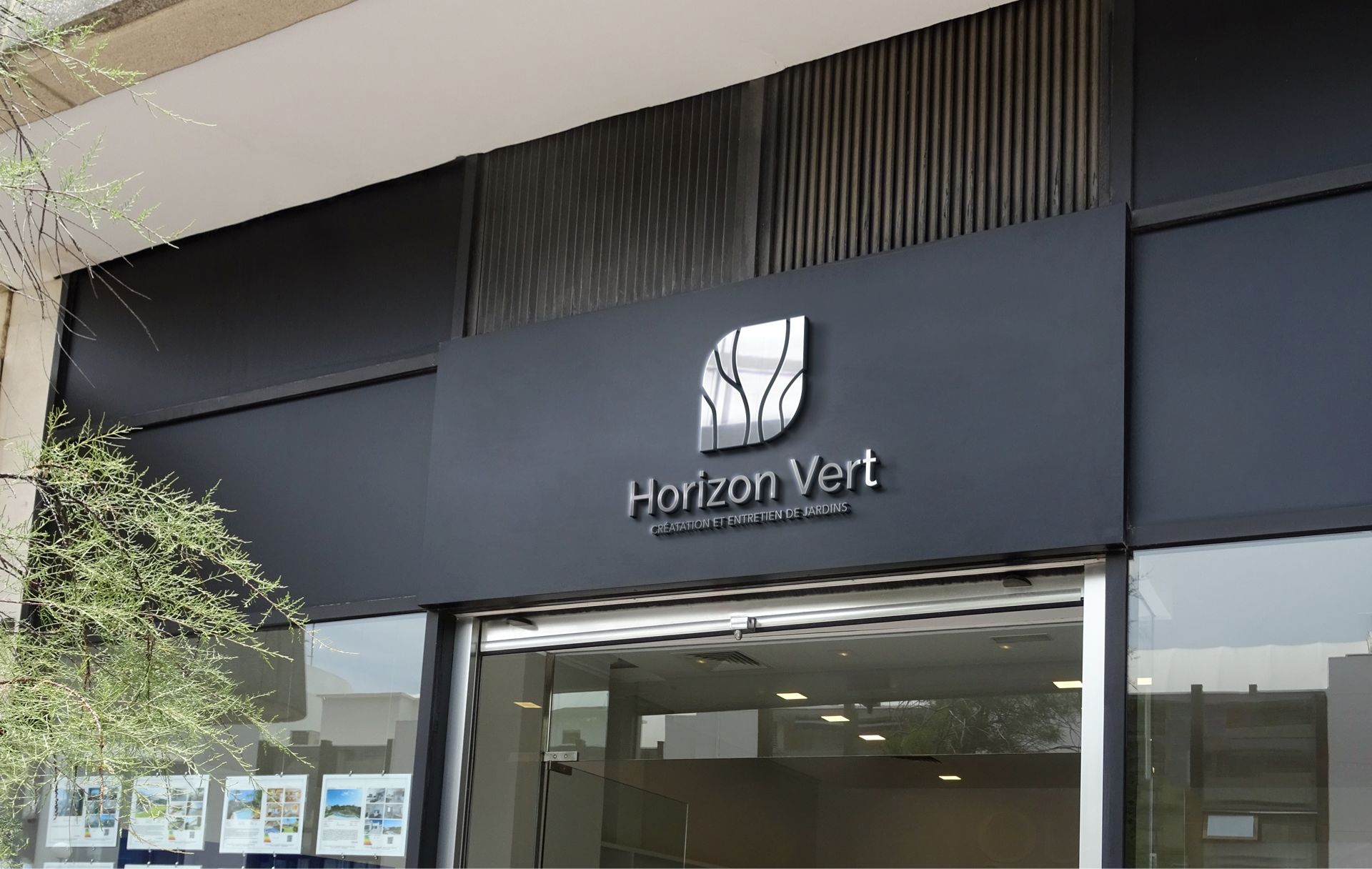 refonte d'un logo pour un paysagiste à Hyères - Horizon Vert