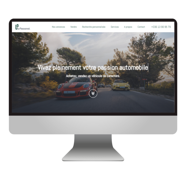 création d'un site internet pour de la vente automobile - Le Passionist