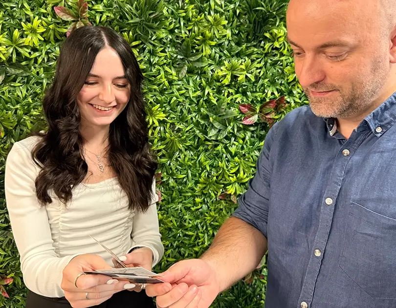 réception de cartes de visites pour entreprise