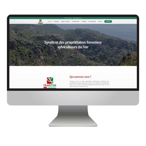 création d'un site internet pour un syndicat - Syndicat des Propriétaires Forestiers Sylviculteurs du Var