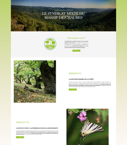 création d'un site internet pour un syndicat - Syndicat des Propriétaires Forestiers Sylviculteurs du Var