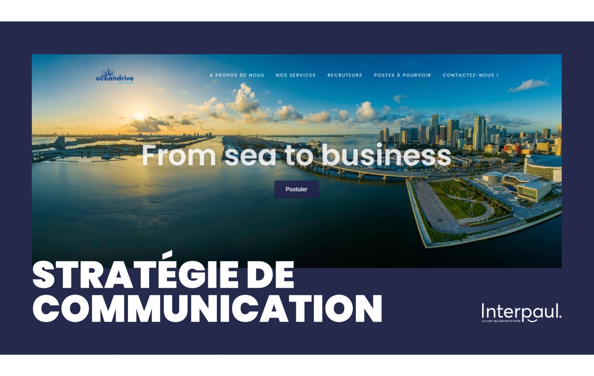 gestion des réseaux sociaux pour une plateforme de recrutement maritime - OceanDrive Jobs