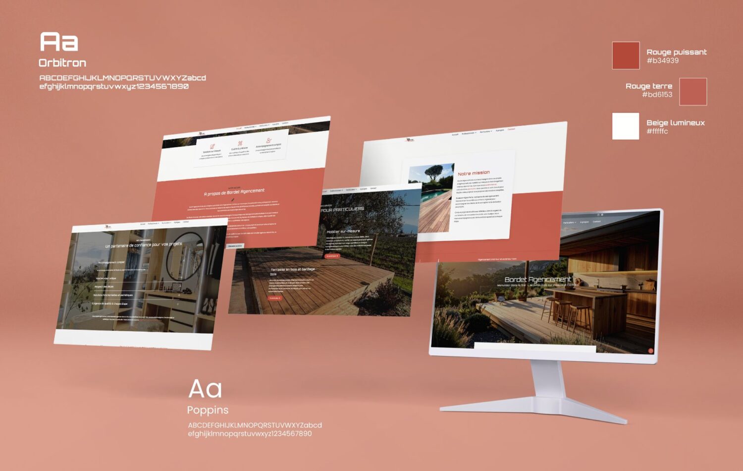 création d'un site internet pour menuisier dans le Var - Bordet Agencement